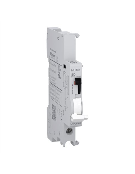 Interruttore SCHNEIDER Multi9, 2-100mA, collegamento inferiore, compatto ed efficiente.