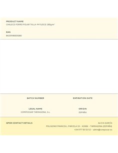 Chaleco forro polar talla-m fleece 280g/m² 2