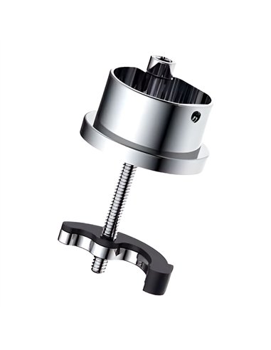 Grifo monomando de cocina caño alto plateado cepillado serie trazo