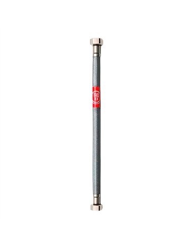 Latiguillo flexible inoxidable h-h ½ pulg, 30 cm