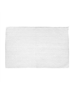 Alfombra de baño blanca 50 x 80 cm
