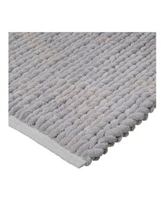 Alfombra de baño gris 50 x 75 cm 2