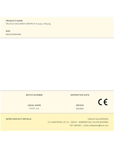 Válvula escuadra cerámica ½ pulg x 3/8 pulg 2