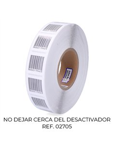 Pack 2000 etiquetas anti robo 410 blanca código de barras 7909949 checkpoint