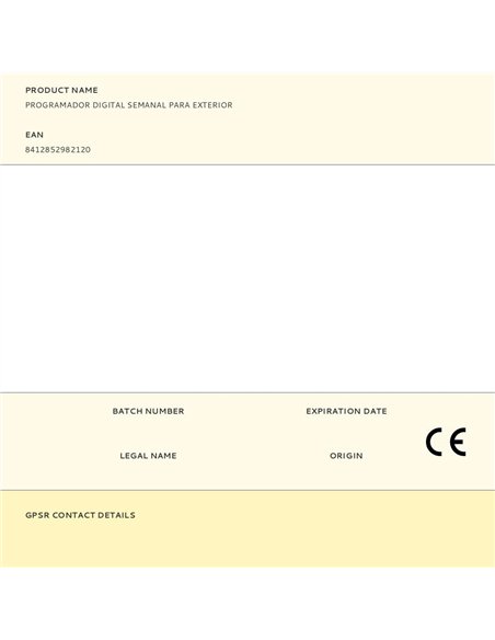 Programador digital semanal para exterior