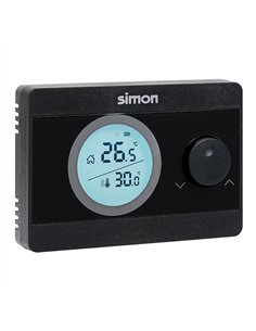 Termostato digital on/off, negro