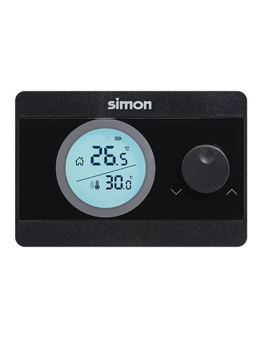Termostato digital on/off, negro