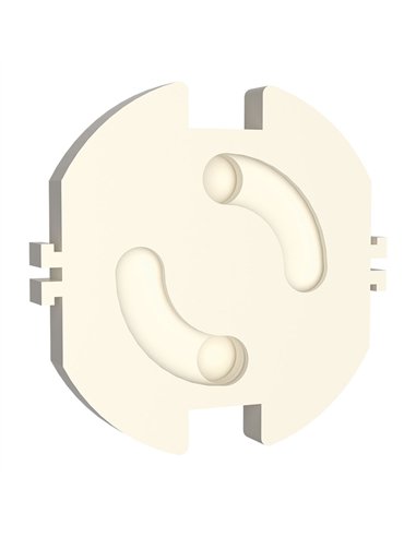 Tapa de enchufe giratorios base t/tl, blister 10 uds