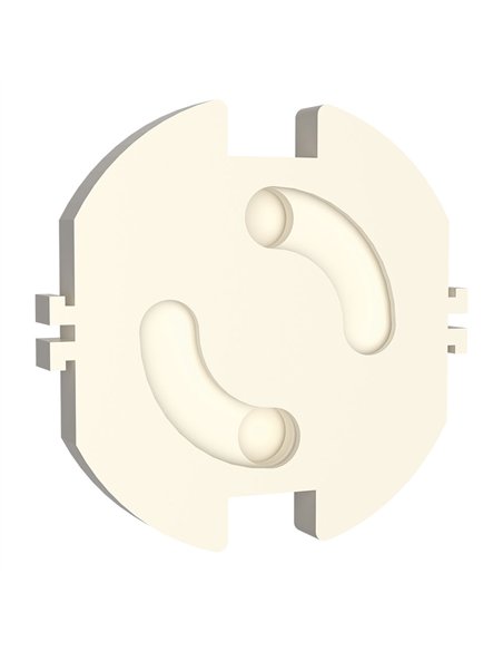 Tapa de enchufe giratorios base t/tl, blister 10 uds