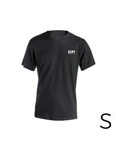 Camiseta negra talla-s manga corta bordado