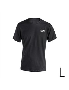 Camiseta negra talla-l manga corta bordado