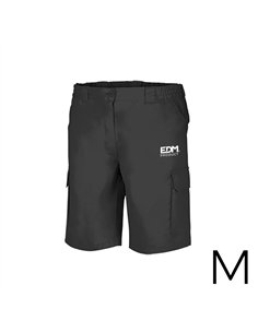 Bermuda negra talla-m serigrafiada