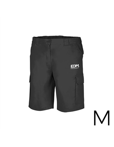 Bermuda negra talla-m serigrafiada