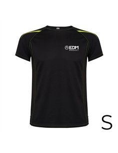 Camiseta deportiva negra talla-s roly