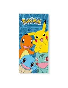 Toalla playa algodon 300g 70 x 140cm pokemon