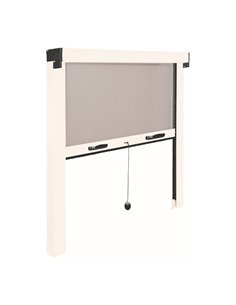 Mosquitera enrollable, blanca, 120 x 140 cm