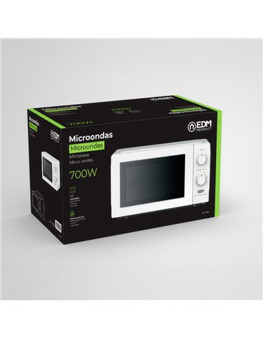 Microondas 700 w blanco 20 l