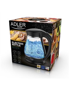 Hervidor de agua de cristal ad 1274 2200 w 1,7 l 2