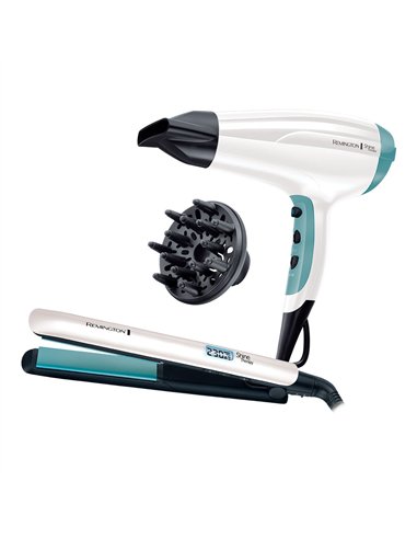 Secador + plancha shine therapy