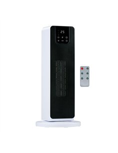 Calefactor de torre 800/2000 w, blanco, 21 x 21 x 46 cm