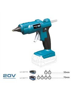 Pistola termofusible 20 v barra de silicona de ø11 mm 2
