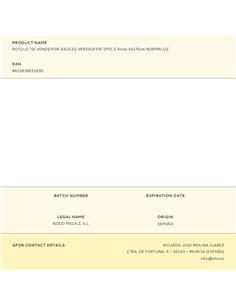 Rotulo "se vende/for sale/zu verkaufen" (pvc 0.4mm) 45x70cm normaluz 2