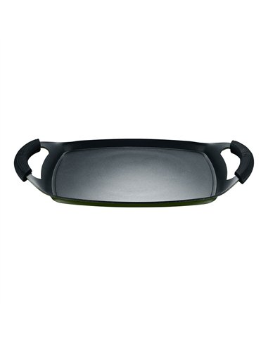 Asador aluminio forjado, inducción, experto 37 x 25 cm