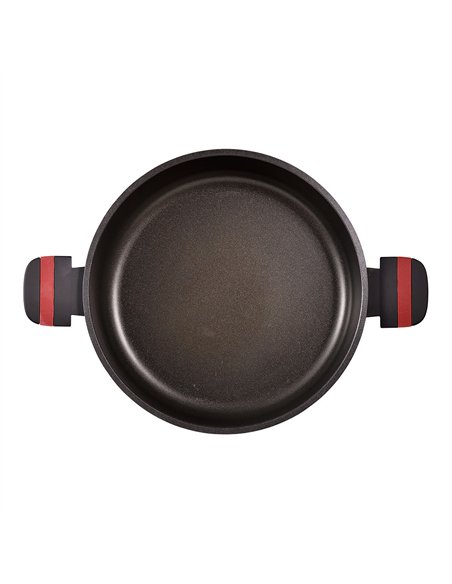Olla baja de aluminio fundido inducción denia experto ø28 cm