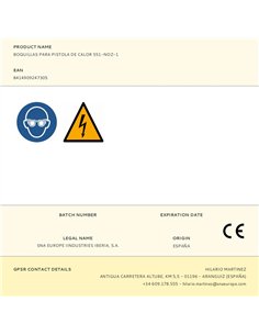 Boquillas para pistola de calor 551-noz-1 2