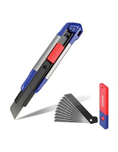 Cúter cierre a presion + 11 cuchillas