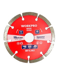 Disco corte diamante, diente segmentado, basic, ø115 x 22,2 x 7 mm