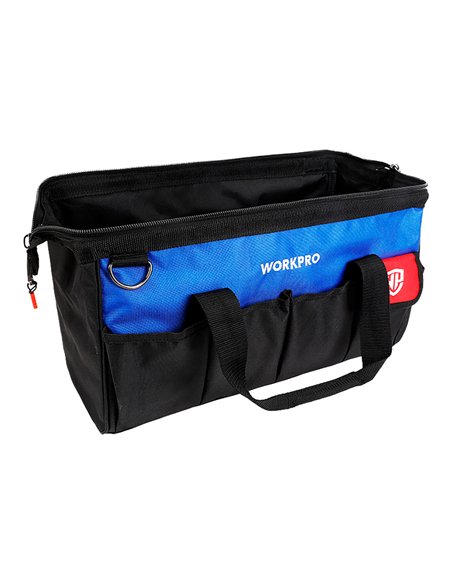 Bolsa de herramientas compartimiento principal con cremallera + 13 bolsillos, 460 mm
