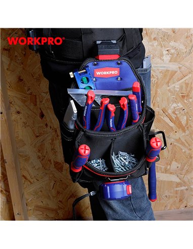 Bolsa cintura de constructor, cambio rápido, 290 x 225 x 310 mm