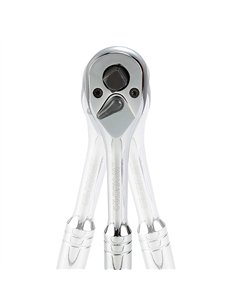 Carraca cr-v 3 en 1, 1/4" + 3/8" + 1/2" 2