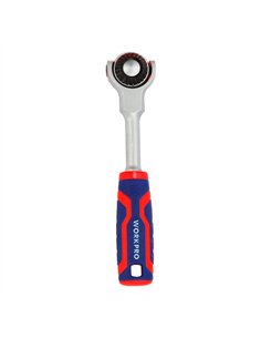 Carraca cabeza articulada 1/4", 72 dientes 2