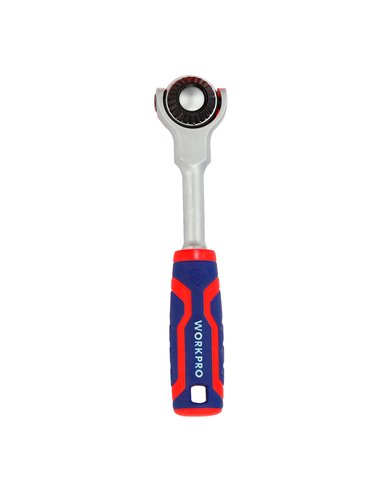 Carraca cabeza articulada 1/4", 72 dientes