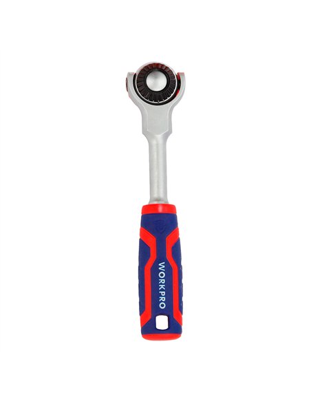 Carraca cabeza articulada 1/4", 72 dientes