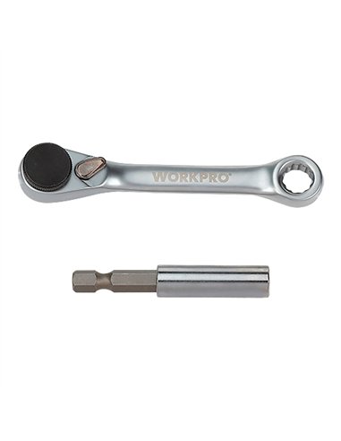 Mini carraca, juego 24 puntas y vasos de 1/4"