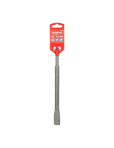 Cincel plano para martillo, sds-plus, 20 x 14 x 250 mm