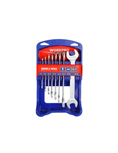 Llaves fijas cr-v de doble boca, juego 8 piezas 2