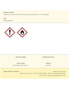 Esmalte laca poliuretano titanlak blanco satinado 4 l 2