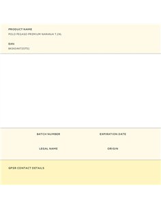 Polo pegaso premium naranja t.2xl 2