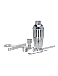 Coctelera de acero inoxidable, 5 piezas