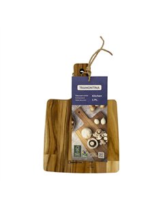 Tabla para cortar y servir con mango, 19,5 x 18,5 x 1,8 cm 2