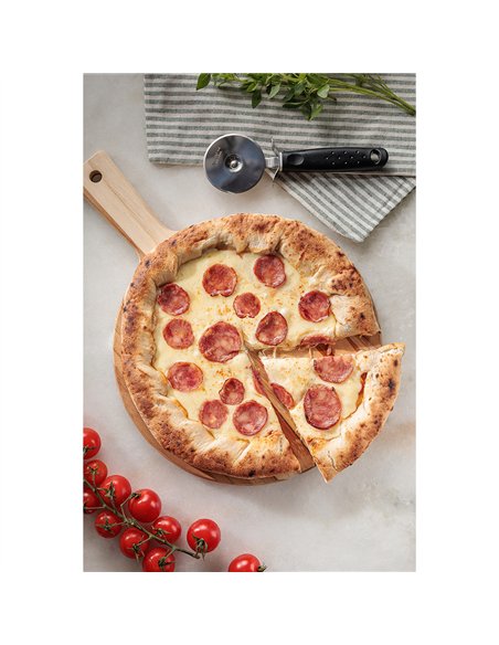 Tabla para pizza con mango ø28 x 1,8 cm
