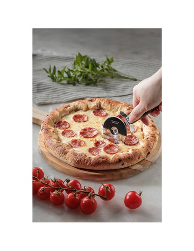 Tabla para pizza con mango ø28 x 1,8 cm