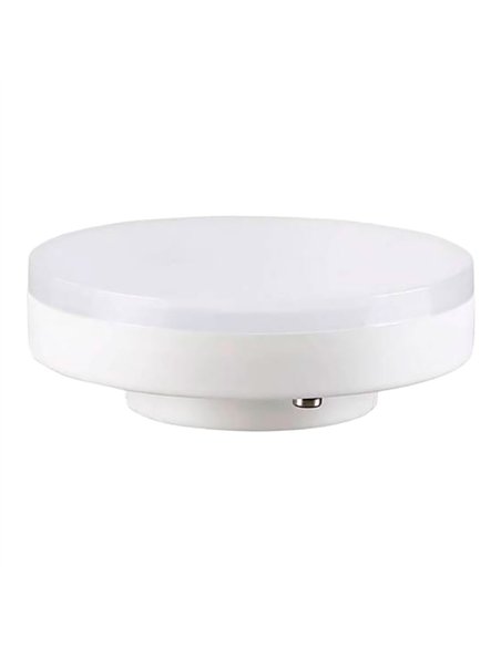 Bombilla led blanca gx53 6 w 670 lm 3000 k luz cálida ø73 x 26 mm