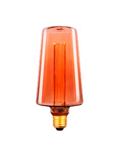 Bombilla led s135 decorativa ámbar, e27, 4 w, 200 lm, 1800 k, luz cálida, ø135 x 225 mm