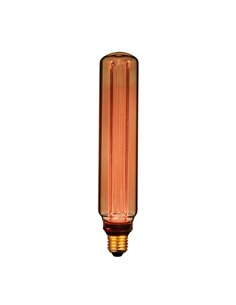 Bombilla led t60 decorativa tubular e27 4 w 200 lm 1800 k luz cálida ø60 x 300 mm