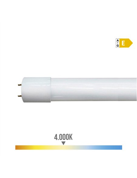 Tubo led t8, 14 w, 1550 lm, 4000 k, luz día, ø26 x 900 mm